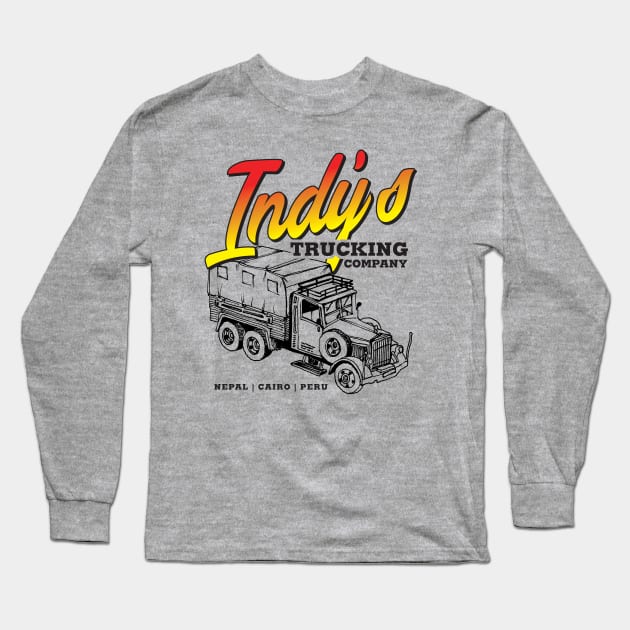 Indy's Trucking Company Long Sleeve T-Shirt by MindsparkCreative